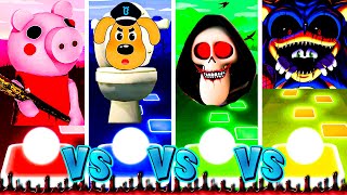 Roblox Piggy Exe Vs Sheriff Labrador - Skibidi Toilet Meme Song Vs Spookiz Exe Vs Sonic Exe | #tiles