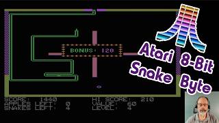 Atari 8 Bit Game Play, Snake Byte