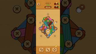 Woodle - Wood Screw Puzzle Level 8 | GAME Walkthrough