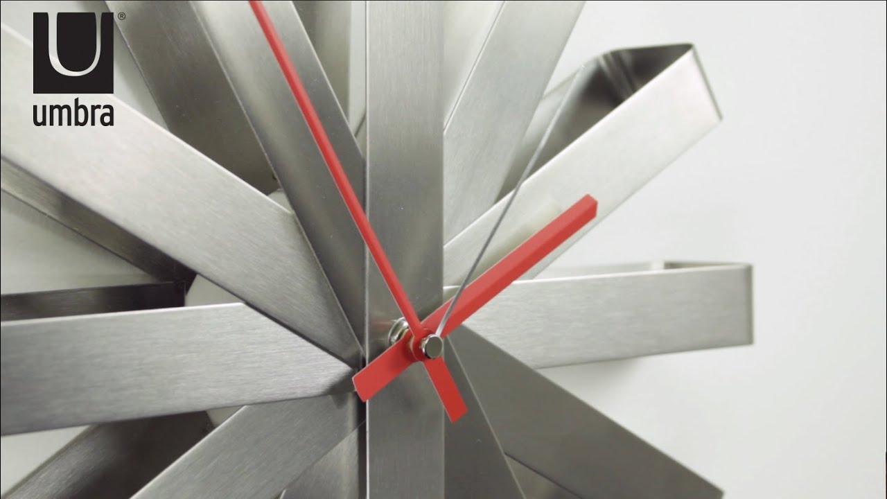 Часы настенные Umbra ribbon дерево - лучшие Настенные часы в INMYROOM Часы настенные Umbra ribbon дерево - лучшие Настенные часы в INMYROOM