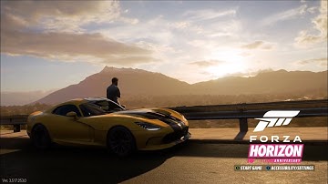 Forza Horizon Title Screen in Forza Horizon 5 10th Anniversary