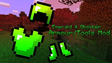 Minecraft|| Emerald & Obsidain Armour/Tools Mod 1.8 (Updated)|| Mod Showcase
