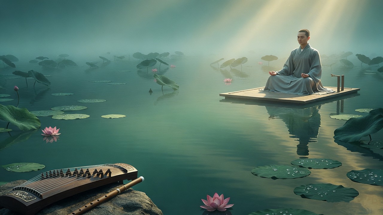 Soulful Drift: Chinese Flute & Guzheng for Deep Meditation (30 Mins, No Loop)