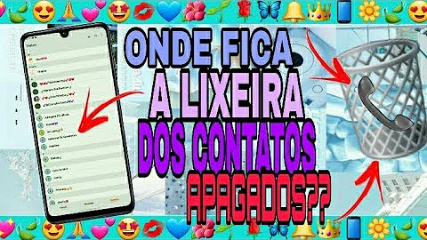 Onde fica a lixeira dos contatos?