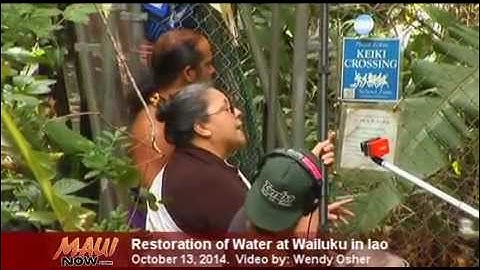 Iao Water Release - Chant - Oct. 13, 2014 - Part 1
