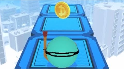 SKY ROLLING BALL 3D -All Levels Gameplay IOS  ( Level 84).