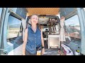Solo Female Van Life - Her Ford Transit Connect W/ Clever Design Hacks