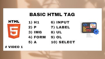 Basic HTML Tags part 1: Your First Step in Web Development 👨‍💻 #video1