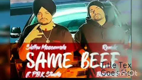 Same Beef ( Full Video ) | Sidhu Moose Wala | Bohemia | New Punjabi Song | Punjabi Songs | Gabruu