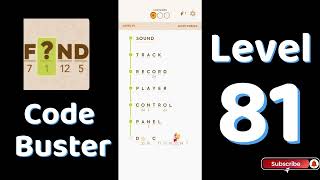 Code Busters Level 81 Walkthrough 🧩 | All Puzzle Solutions| Solutionguruji