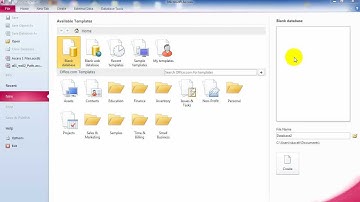 Microsoft Access 2010 Tutorial: Basic Concepts and Creating a Table in Access