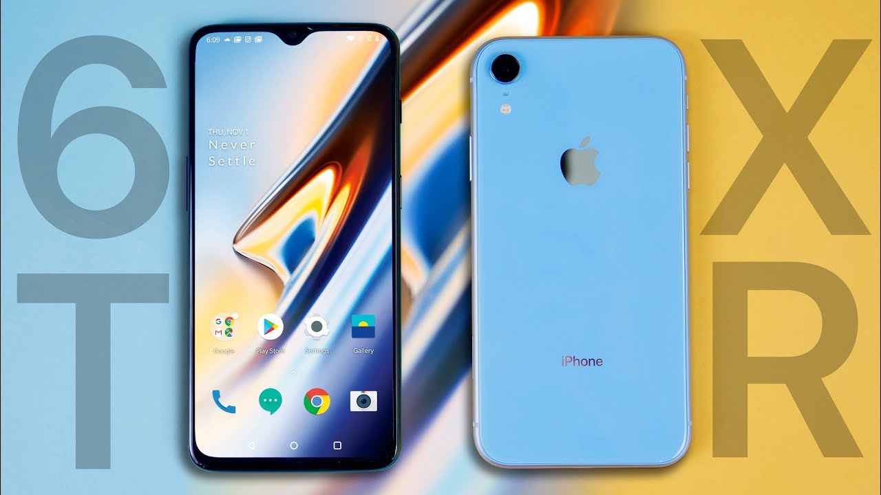 OnePlus 6T против iPhone XR: Кто быстрее? Фото.