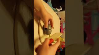 Toy Velcro Cutting Set Cutting Kiwi With A Wooden Knife Asmr