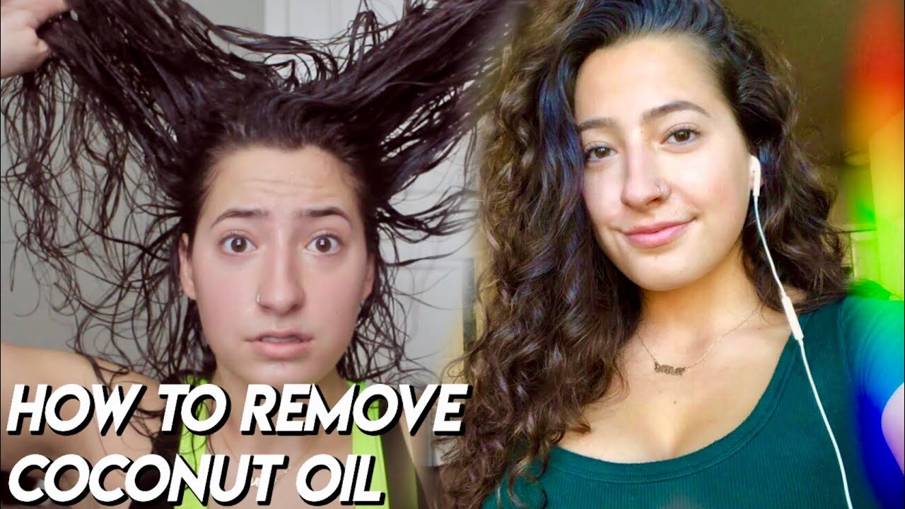 THE BEST WAY TO REMOVE COCONUT OIL FROM HAIR | life changing tbh - YouTube