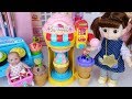 Baby doll Ice cream shop cooking toys surprise eggs car play 아기인형 아이스크림 가게 요리 장난감 자동차 놀이 - 토이몽