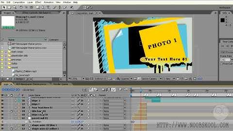 After Effects Help-Understanding the Timeline Panel-03|noobskool.com