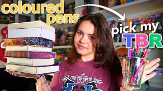 I let colored pens choose what I read this month
