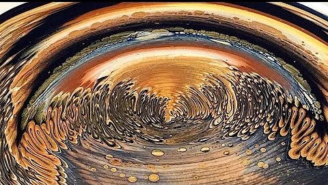 BALTIC SUNRISE  / acrylic pour/straight pour galax...