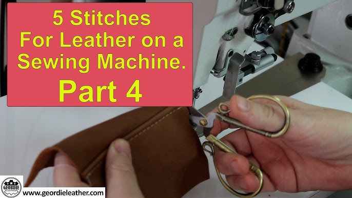 Tips for Sewing with Leather, Faux Leather, and Vinyl – DIY Craft Tutorial  – WhatTheCraft