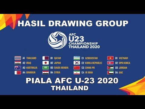 HASIL DRAWING GROUP AFC U 23 THAILAND 2020 | HASIL UNDIAN GRUP PIALA AFC U 23 TAHUN 2020 THAILAND