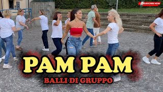 Video thumbnail of "PAM PAM - BALLO DI GRUPPO - Baile en linea - line DANCE - COREOGRAFIA - Animazione"