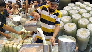 Summer Special Street Drink Mawa Rabdi Lassi Making | Curd Milky Lassi Making | Karachi Street Food