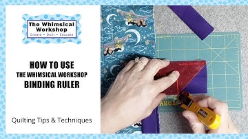 Quick Guide on Using a Binding Ruler to Finish Quilt Binding Ends | Heidi Pridemore