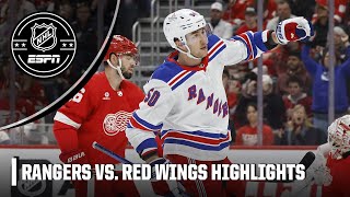 New York Rangers vs. Detroit Red Wings | Full Game Highlights | NHL on ESPN