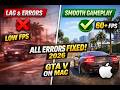 GTA V on Mac – All Errors Fixed + No Lag (Best Settings Guide 2026) #gta5 #viral  #gaming #gtav 