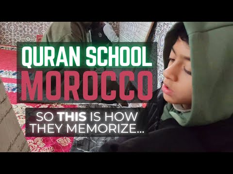 Quran School Morocco Using Ancient Method For Hifz 🇲🇦 École du Coran Maroc - كُتّاب قرآني في المغرب