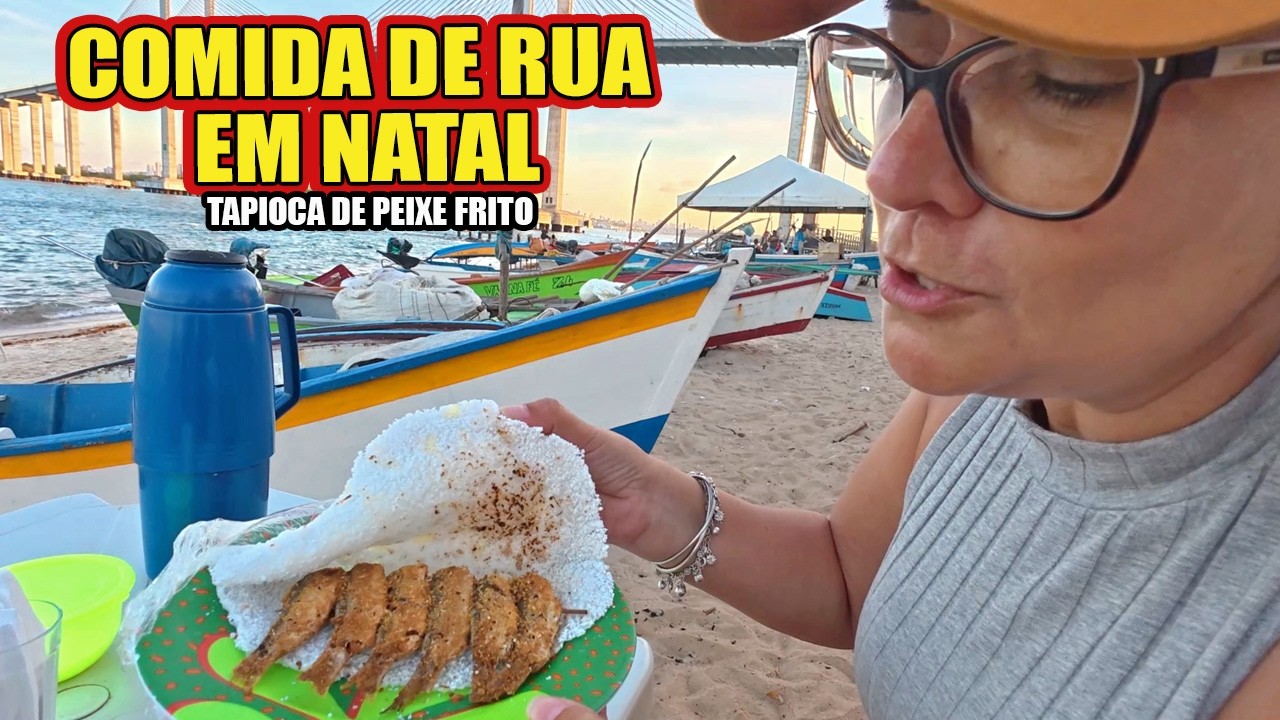COMIDAS DE RUA EM NATAL, NO RIO GRANDE DO NORTE. #vlog