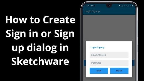 Signin/Signup using Dialog in Sketchware || How to Create Sign in or Sign up dialog in Sketchware ||