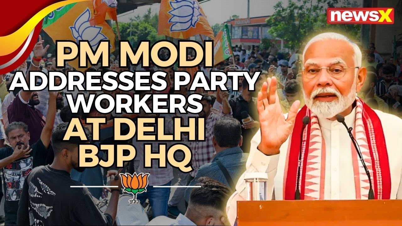 PM Modi’s Victory Speech at BJP Headquaters in Delhi After Haryana ...