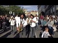 Nola Brass Band: "Just a Closer Walk with Thee" - Busking in Madrid