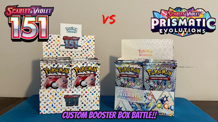BOOM!! POKEMON 151 BOOSTER BOX vs. PRISMATIC EVOLUTIONS BOOSTER BOX Pokemon Card Opening Battle!!