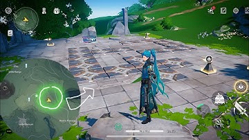 Encryption Block Puzzle near Resonance Beacon in Dim Forest