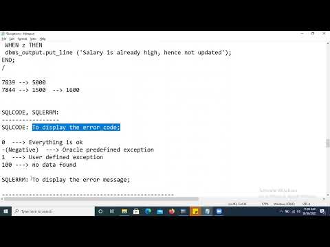 Oracle SQL PLSQL