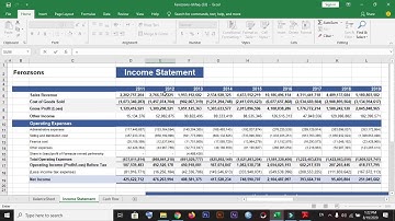 Vertical Analysis of income statement in Excel