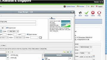 Uploading and Inserting an Image in to Joomla using the JCE Editor