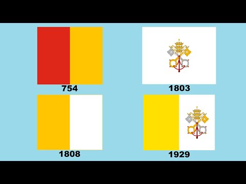 Flag of Vatican City : Historical Evolution (with the Pontifical Anthem)