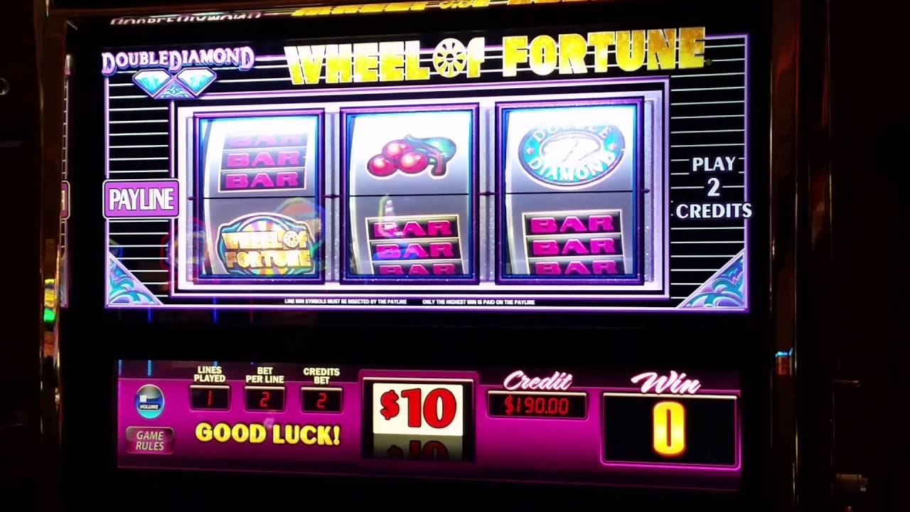 High Limit Slot Machine $10 Wheel of Fortune Max Bet Game Play + Bonus -  YouTube