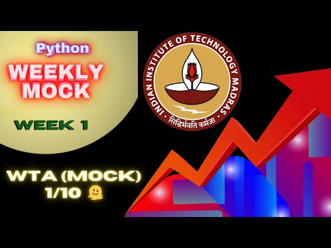 Python  Week 1  Mock // Fri | Sat | Sunday //  IITM BS Degree || Foundation