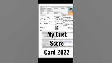 Cuet Score Card 2022 Results #cuetscorecard #cuetresult2022 #cuet #shorts