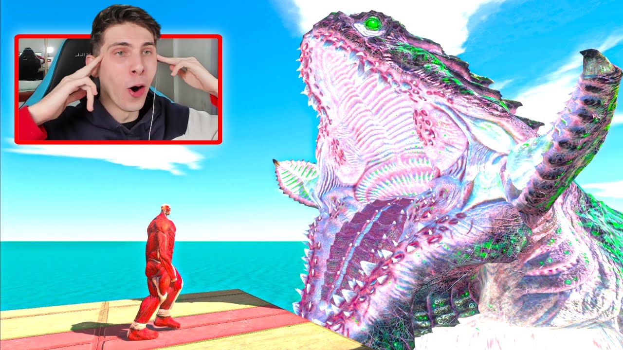 Gran y Pequeño Tamaño vs Mutante Mosasaurus (ARBS)