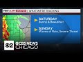 Sunny and beautiful Saturday, severe weather threat Sunday in Chicago