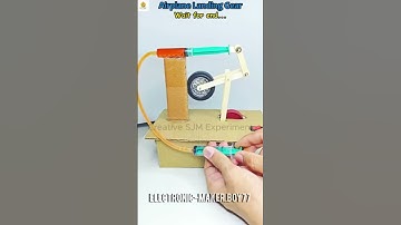 Airplane Landing Gear Hydraulic • Dc Motor | #dcmotor #tech #youtubeshorts #motor #dcmotorprojects