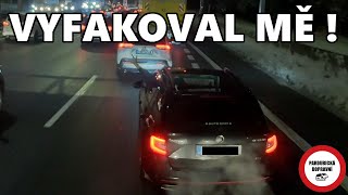 Vyfakoval mě, rozbil jsem si zrcátko o strom, přetlačovaná - Dashcam kompilace #158