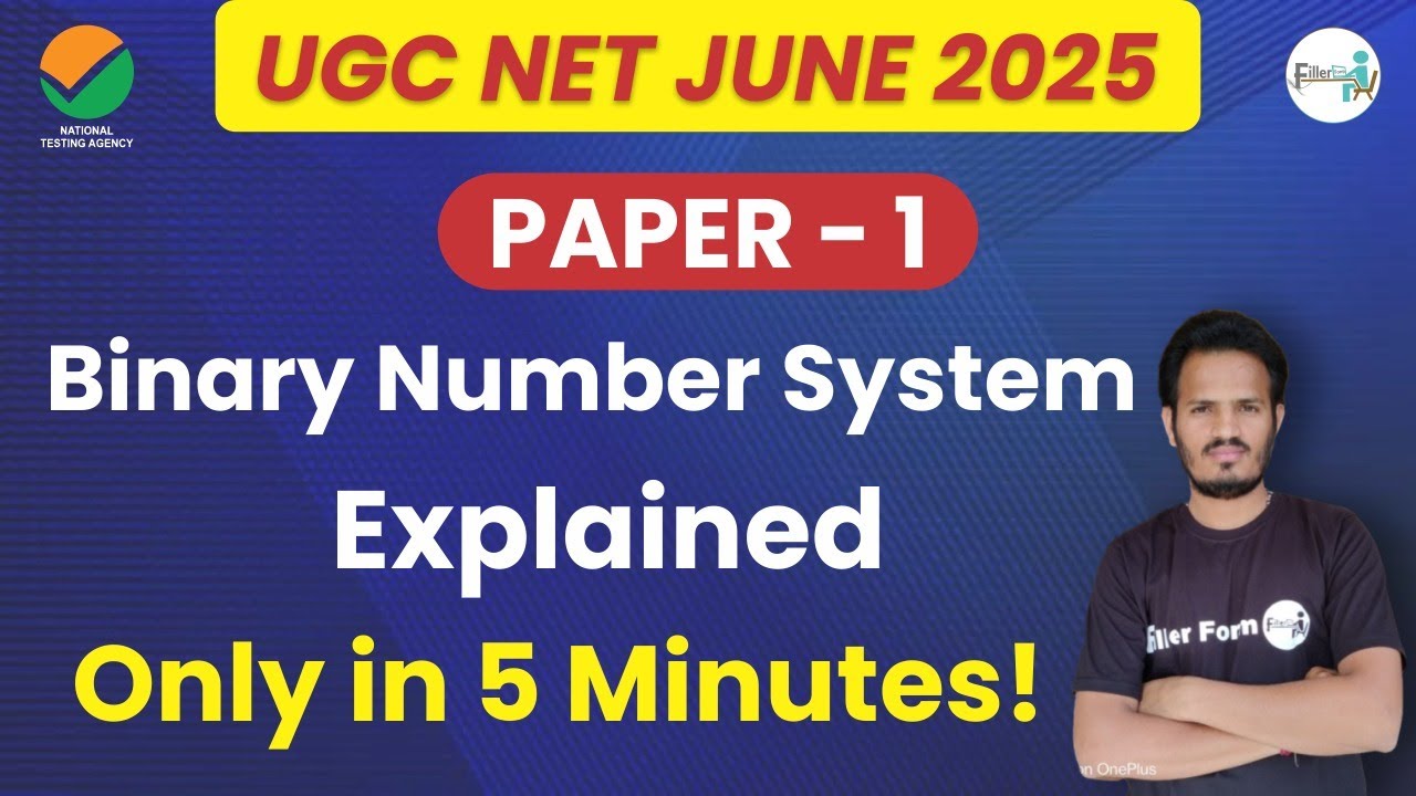 UGC NET 2025 Paper 1 Unit 8: Binary Number System | 5 मिनट में पूरी समझ!