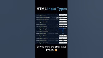 HTML(hypertext markup language) input tags . tags #coding #M.coding #HTML #language #tags #inputtype