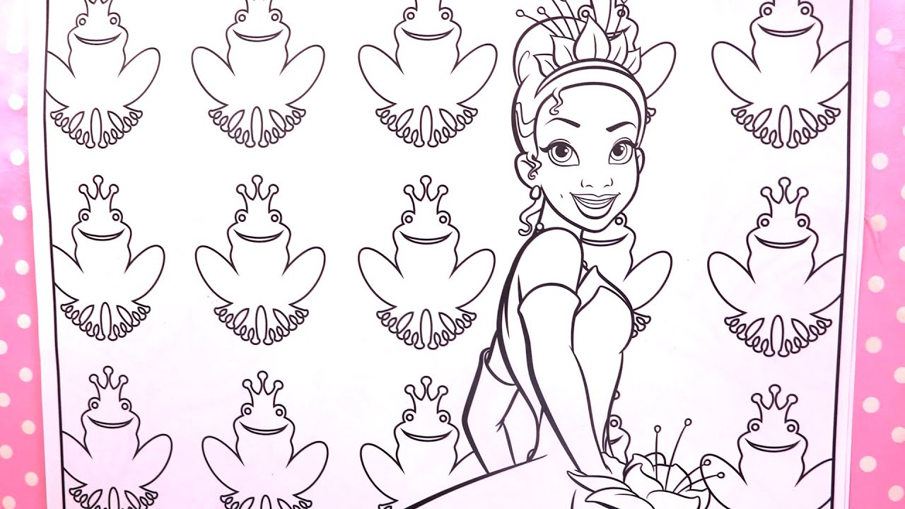 Princesse Disney Tiana et la Grenouille Coloriage - YouTube